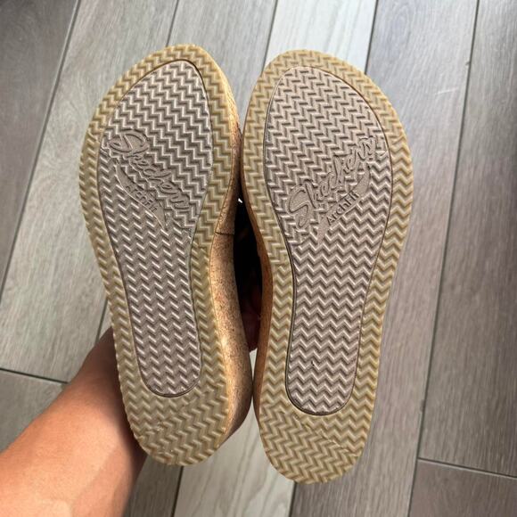 Black skechers cork platform sandals - Picture 5 of 7